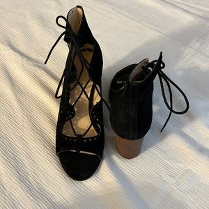Nine West Suede Lace Up Heel